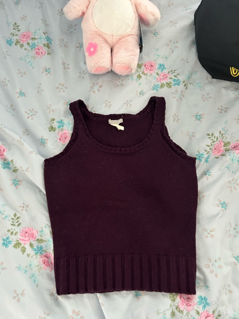 Plum wool tank